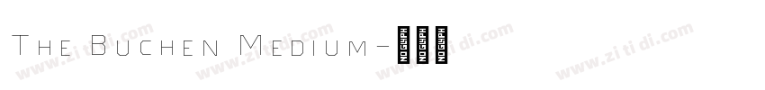 The Buchen Medium字体转换 The Buchen Medium字体转换